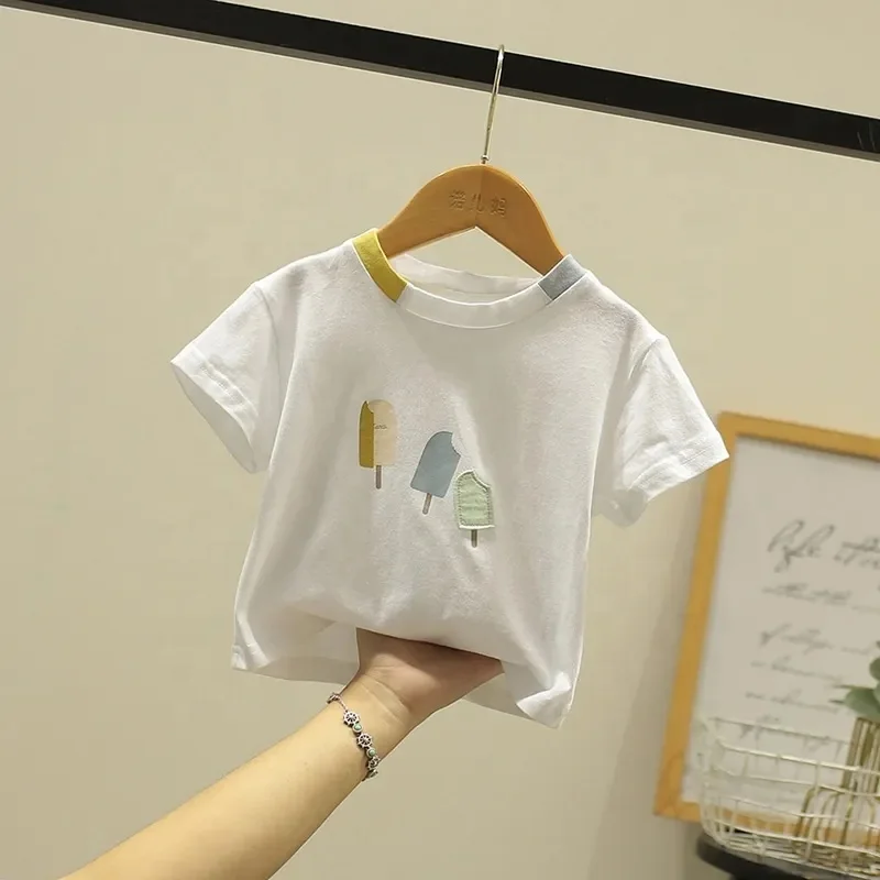 Children Clothing Tops 3-12 Years 100% Cotton Summer Kids Tees Cartoon Character Toddler Shirts Graphic Truck T-Shirt For Boys