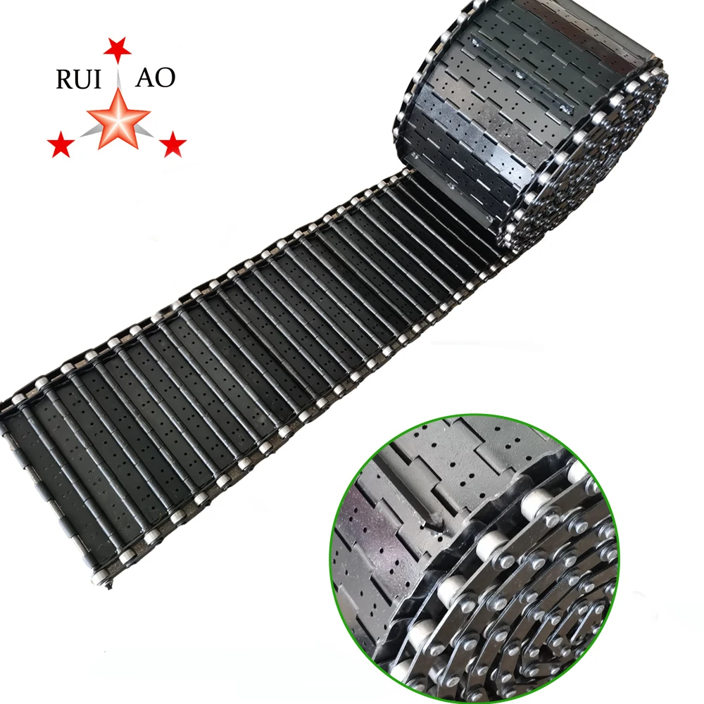 Steel Chip Conveyor Belt Chain Apron 