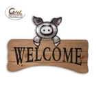 Decoration For Factory Wholesale Price Wall Sign Pig Decoration For Restaurant