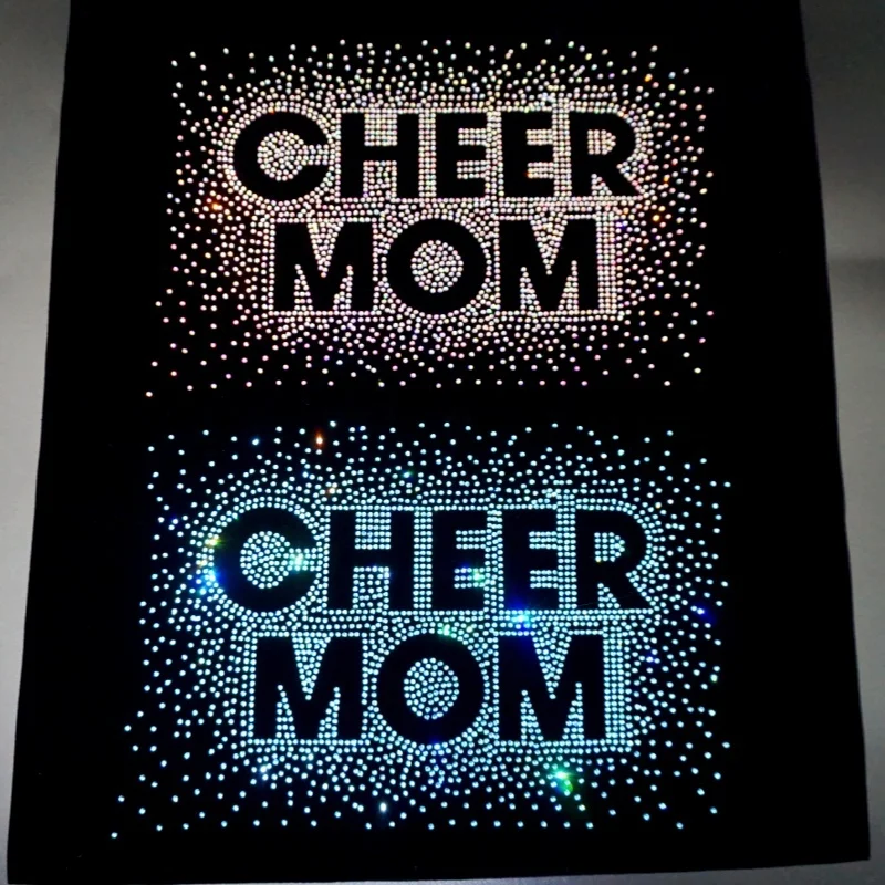 2024 Fashion ready design free sample custom letter rhinestone heat press rhinestone transfers