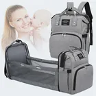 Diaper Bag OEM Multifunction Foldable Baby Bed Travel Backpack Mommy Nappy Diaper Bag With Bed
