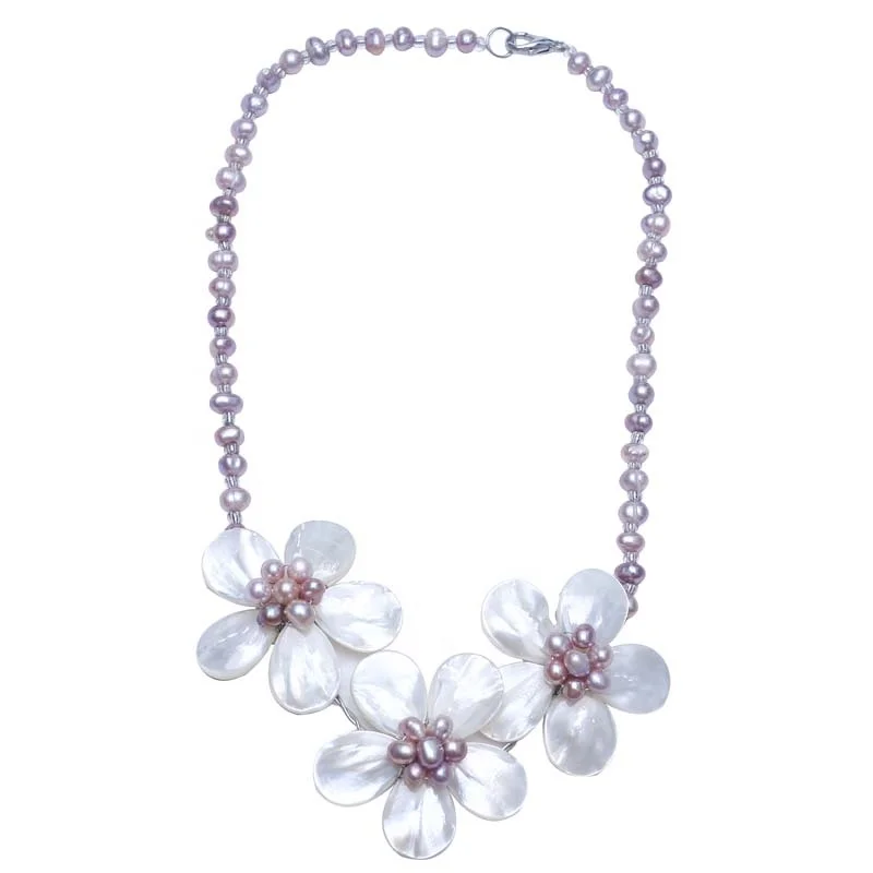 Mother Of Pearl Handmade Necklace 