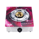 Stove Single Stove Multicolor Cooktop 3D Tempered Glass Top Design Small Table Single Big Burner Gas Stove