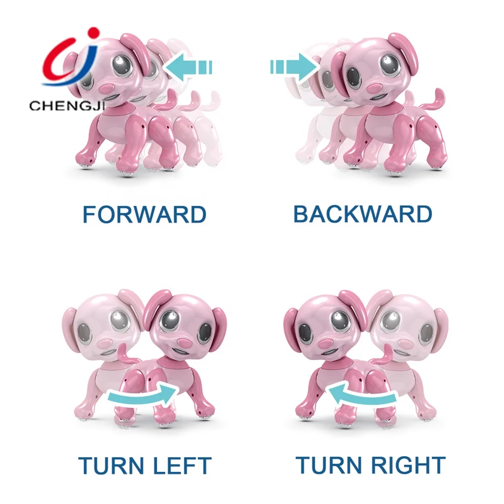China Factory Toys Baby Supplies RC Smart Dog With Light Sound, Latest Toys For Children Wholesale Remote Control Infrared Dog
