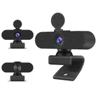720P 1080P 2K Webcam Camera USB HD Computer PC Webcam With Cover