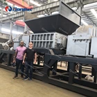 Plastic Shredder CE Marked Scrap Metal / Plastic/ Fiber/Tyre Double Shaft Shredder