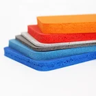Silicone Color Foam Silicone Customized 5mm Thick Silicone Foam Sponge Sheet In Orange Color