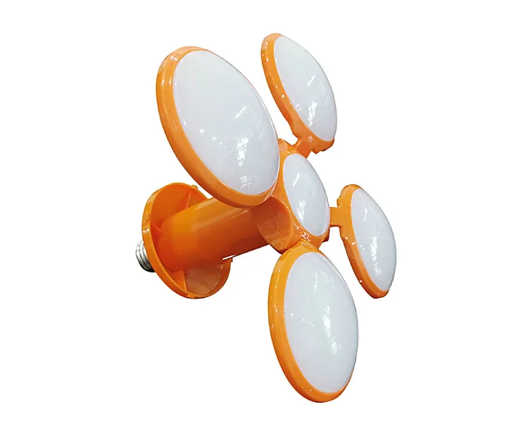 Football bulb 40 foldable bulb 27 Screw telescopic bulb foldable football lamp AC85-265V 5 leaves