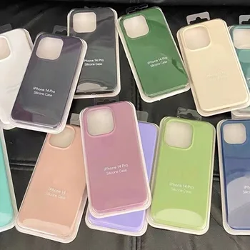 Retail Packaging Multicolor Soft Silicone Shockproof Protective Phone Case For IPhone 15 14 Pro Max Phone Case