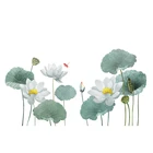 Custom Tropical Green Plants Literary Small Fresh Large Size Decorative Stickers