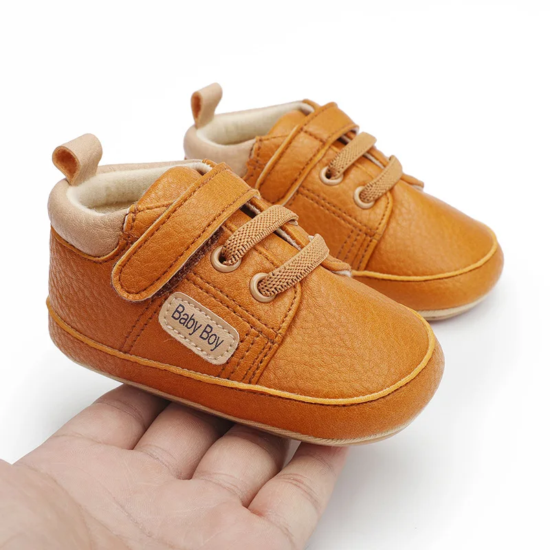 202 Hot Selling High Quality Soft TPR Anti-slip Outsole Babies Toddler Boy Shoes Prewalker Shoes for Boys details