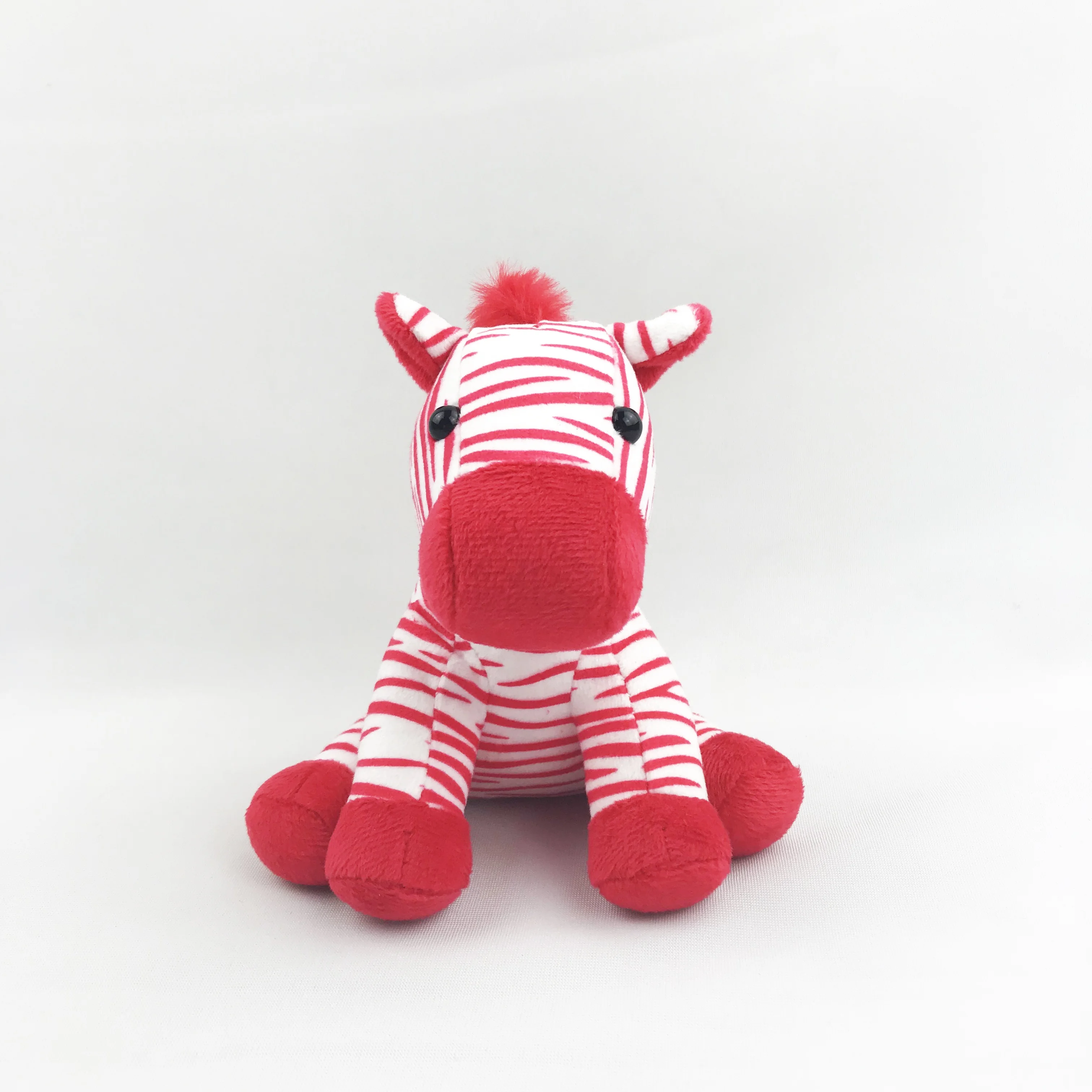 Custom Red Zebra Print Fabric Horse Soft Zebra Stuffed Animals Toys - Buy  Zebra Toy,Zebra Plush Toys,Zebra Stuffed Animals Product on 