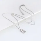 Silver Silver 925 Sterling Silver Necklace Effort Brand Pendant Sterling Silver Necklace