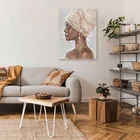 Oil Painting Custom 100% Artist Hand Fashion African Woman Oil Painting