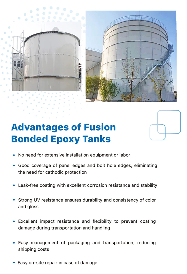 Flexible capacity Epoxy coated steel tanks as crude oil  tank