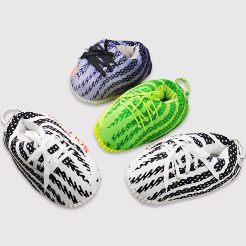 fluffy yeezys slippers
