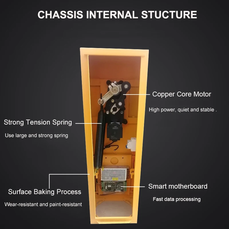 Car Parking Barrier Gate Automatic Fence Barrier Dc V Brushless Motor