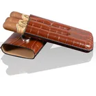 Wholesaler Price Cigar Leather Case Custom Design PU Leather Case