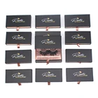 Eyelash B40 Make Your Own Eyelash Box Packaging Private Label Black Rose Gold Empty Drawer Custom Lashes Box Vendors