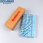 Domino Plastic Box Domino Low Cost High Quality 39*20*5.5mm Marble Domino Set With Plastic Box