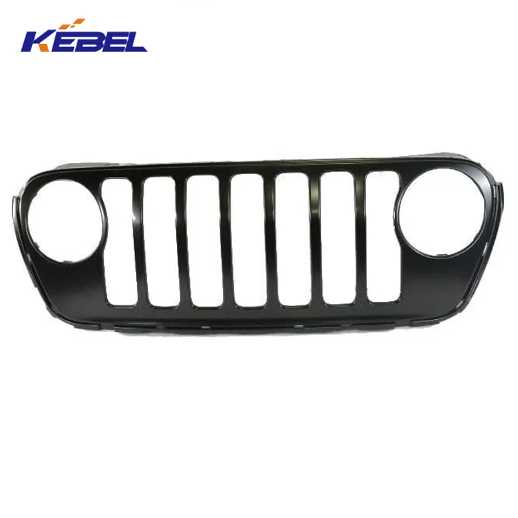 KEBEL Auto Body Kit Grille Part Radiator Grille Front OEM 68370848AC Chrome Car Grills for Jeep Wrangler 2018 2019 2020 2021 factory