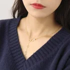 925 Necklace 925 Sterling Silver Jewelry Hollow Round Long Tassel Necklace Female Shell Beads Clavicle Chain