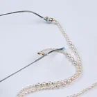 Sunglasses Sunglasses Chain White Color Freshwater Pearl Sunglasses Chain