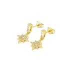 Gold Earrings Earrings The Designer Earrings Sumptuous Jewelry Solid Gold 14k Diamond Women Glitter Earrings