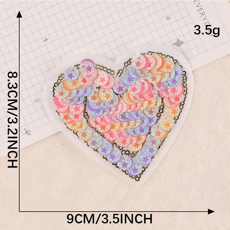 LOVE Bead Glitter Letter Iron On Clothes Sequin Patches Embroidery Custom Luxury Logo