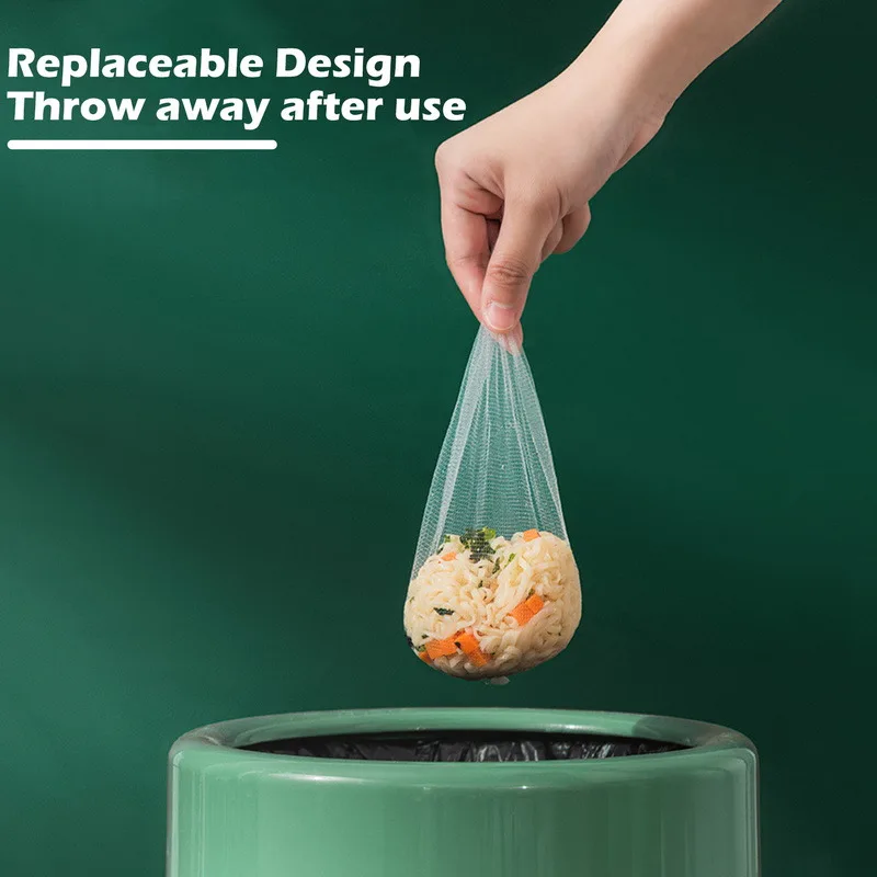 Sink Filter Rack Kitchen Foldable Sink Strainer Mesh Bag Stand Waste Garbage Net Shelf Anti-Clogging Disposable Garbage Mesh Bag