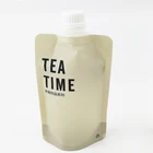 Up Plastic Bag With Caps Plastic Drink Bag Stand Up Juice Spout Top Plastic Pouch Bag For Tea Milk Drink With Caps