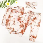 Baby Clothes Europe And The United States 2020 New Baby Clothes Hot Sale Printed Cotton Long-sleeved Three-piece Summer Baby