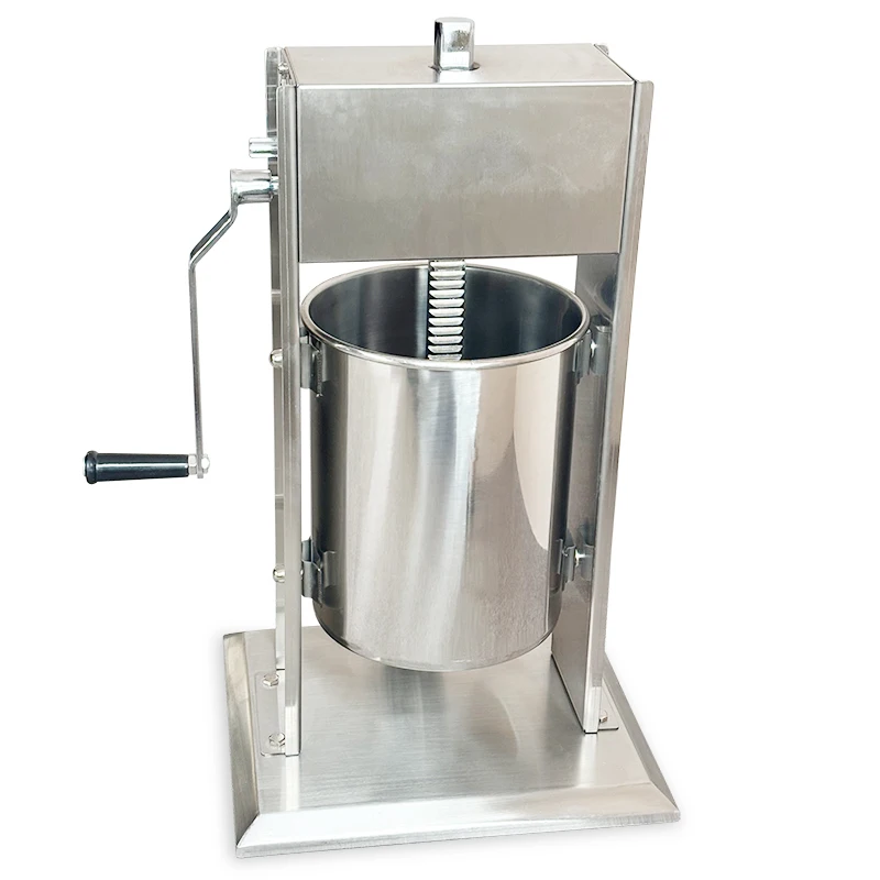 product 10l manual stainless steel vacuum sausage filling machine new factory direct sale for home restaurant use sausage stuffer-14