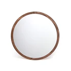 Mirror Wood Mirrors Decor Wall Framed 2021 New Hot Qualified Wooden Framed Mirror Home Decor Wood Round Wall Mirror