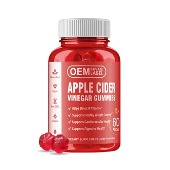 OEM Private Label Organic Supplement Apple Cider Vinegar Slimming Gummies for Keto Slimming