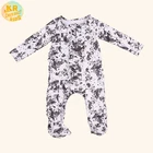 Kids New Clothes Latest Design Kids White Jumpsuit Stacked With Zipper Knitted New Born Baby Clothes Romper