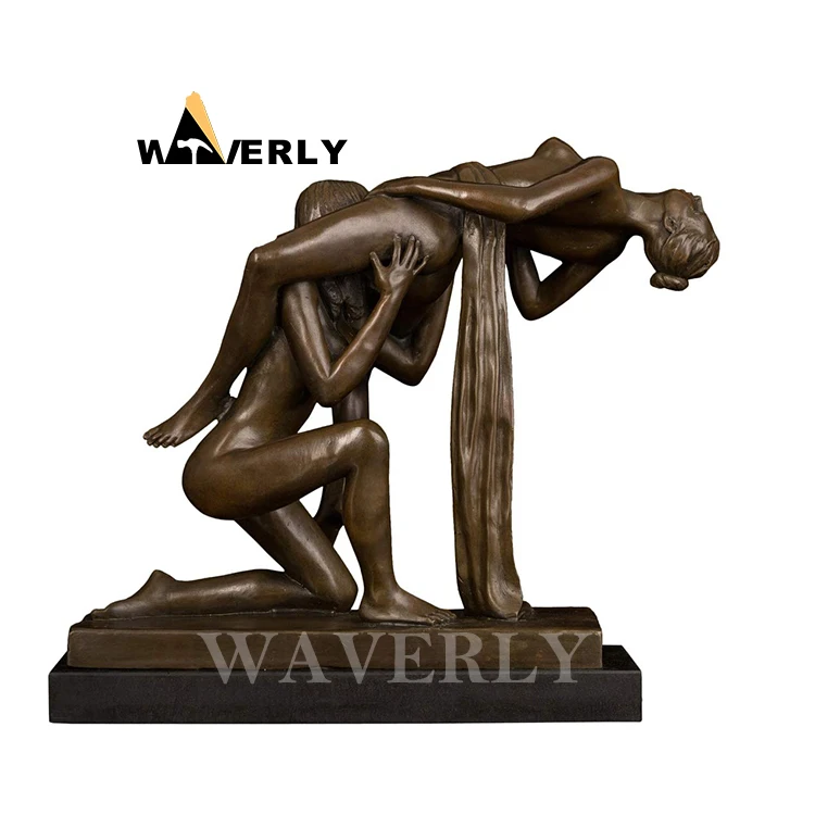 Custom Metal Art Life Size Sexy Women Statues Sexy Nude Lady Sculpture