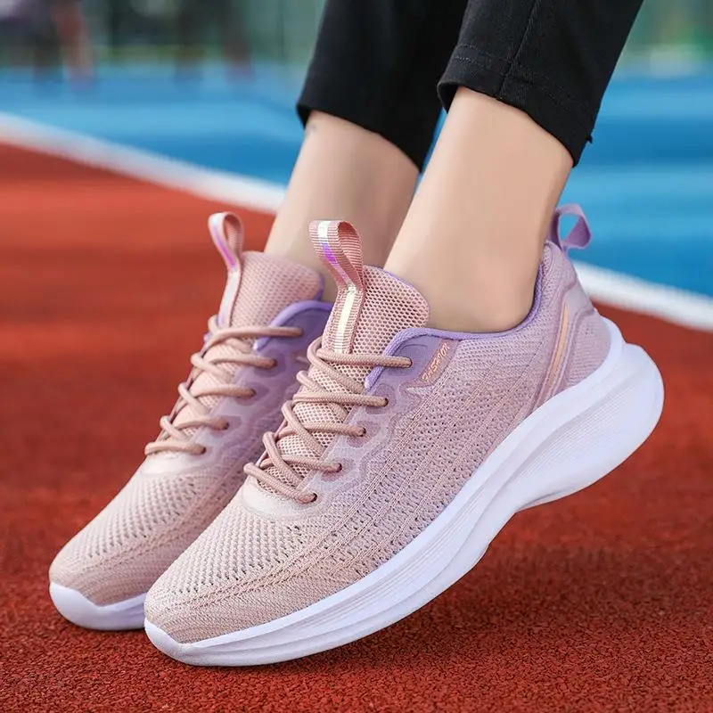 Hot sale outdoor running Comfortable Anti-slip Light Weight Breathable Women's sport Shoes