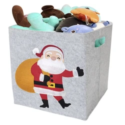 Cartoon Storage Box Woven Felt Storage Organizer For Toys Soiled Clothes Organizer Fabric Storage Boxes & Bins