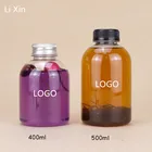 Bottles Plastic Bottle Transparent Clear PET Cold Brew Coffee Plastic Bottles Juice Beverage Smoothies Bottles