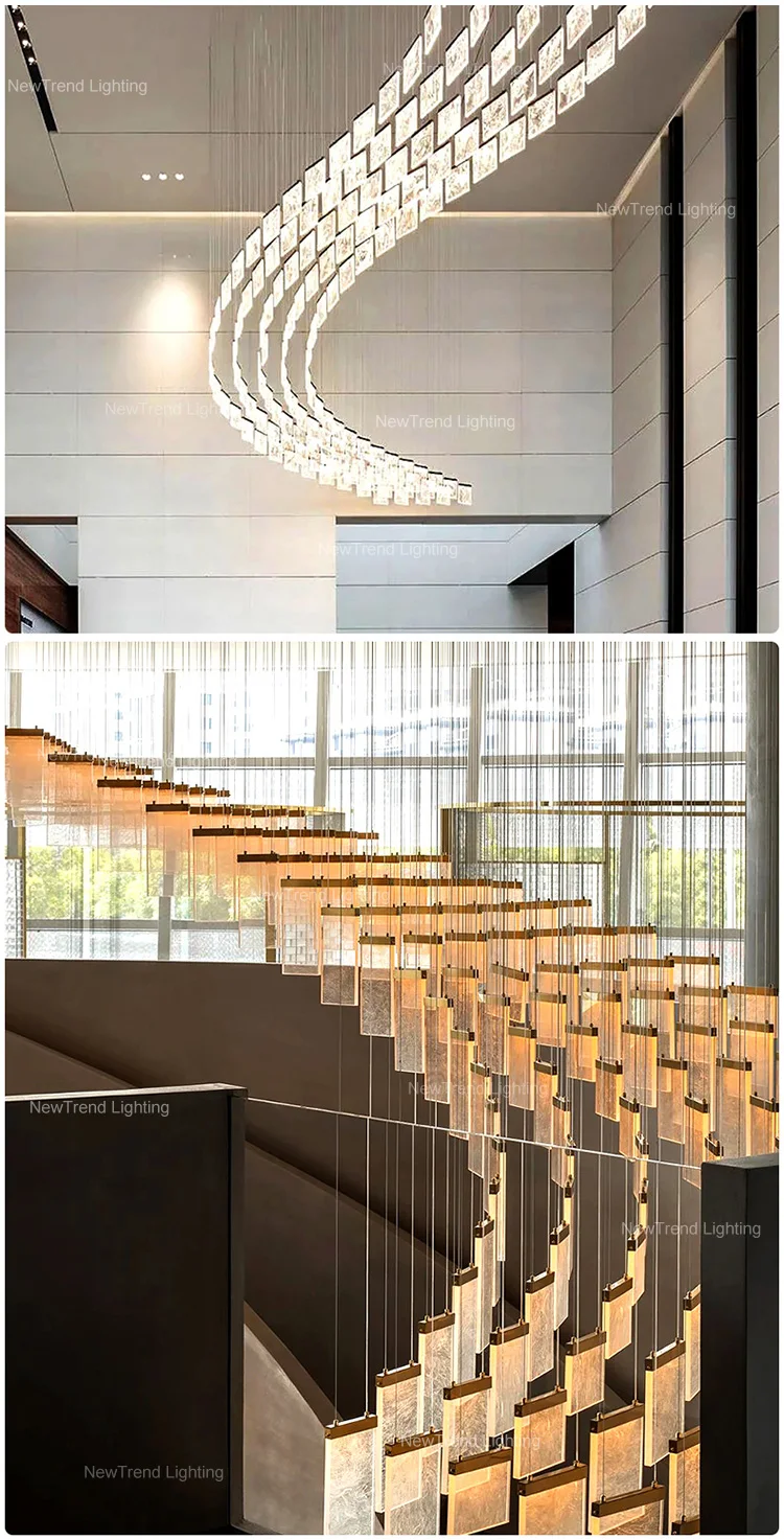 CPL-218 New Design Ndoor Decoration Hotel Villa Club Gallery Show Room Custom Large Chandelier details