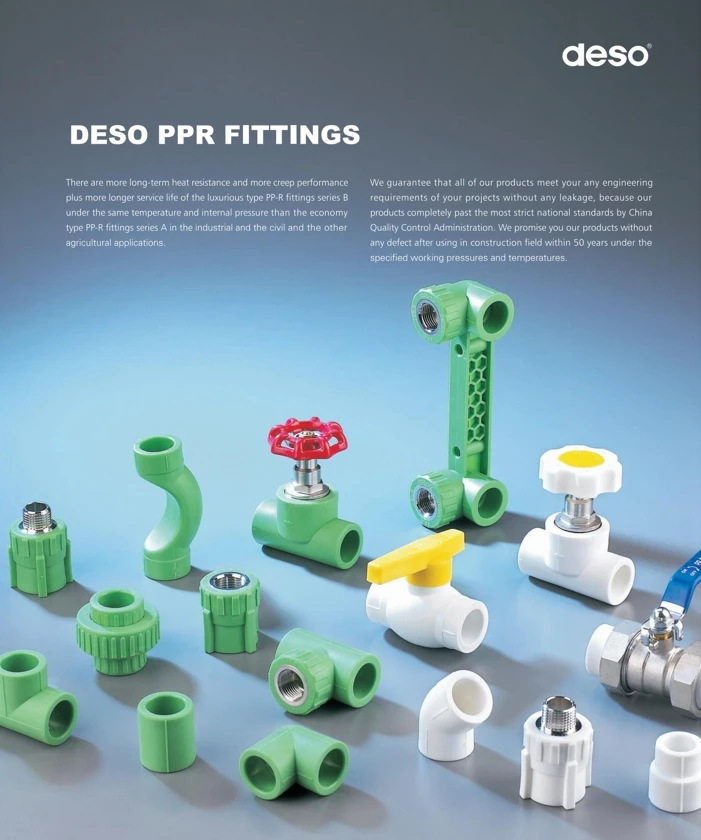 Deso Green Color Ppr Pipe Fittings Ppr Elbow Mm Ppr