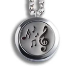 Necklace Wholesale Music Mark Aromatherapy Diffuser Fashion Aroma Essential Oil Diffuser Necklace