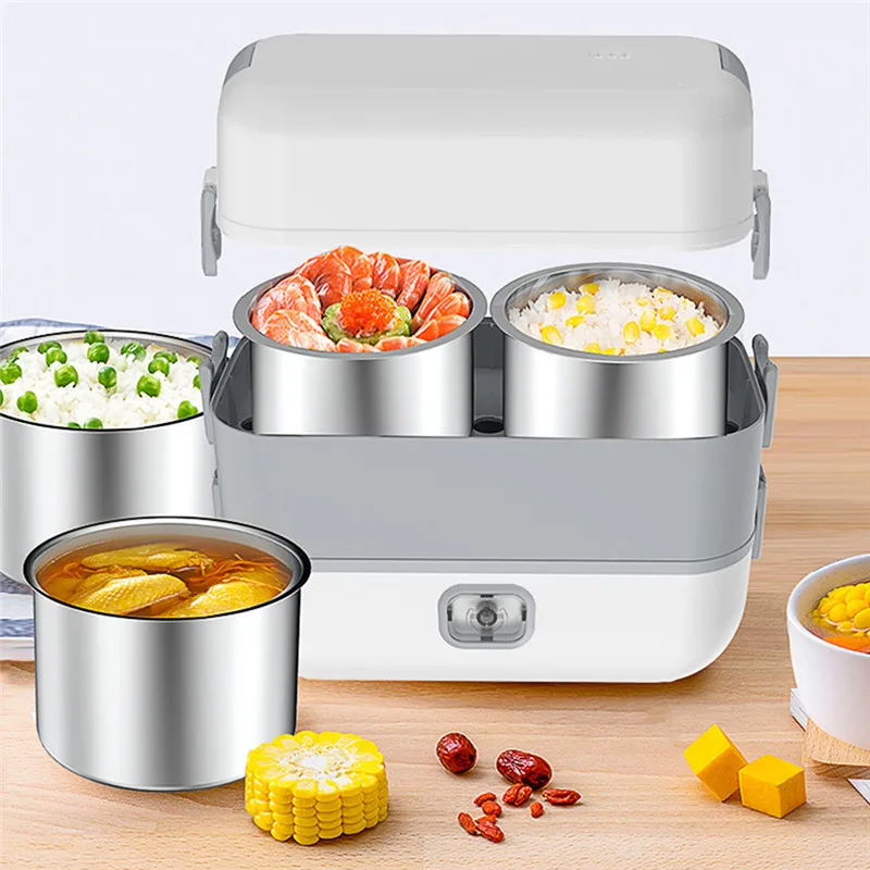 Wholesale BPA Free 12V 2L Portable Car heating Lunch Box food heater warmer Heated Electric Lunch Box