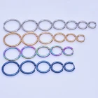 Earrings Earrings 18k Plated Stainless Steel Round Earrings Small Hoop Women Men Blue Silver Earrings 2.5mm