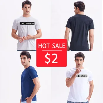 Special Offer 2 Dollar Discount Men T Shirts High Quality 100% POLYEST Custom Logo Blank Man Crewneck Dry Fit T Shirt