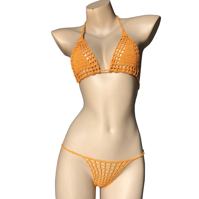 Handmade Crochet Micro Bikini G Thong String Beach Swimwear Sexy