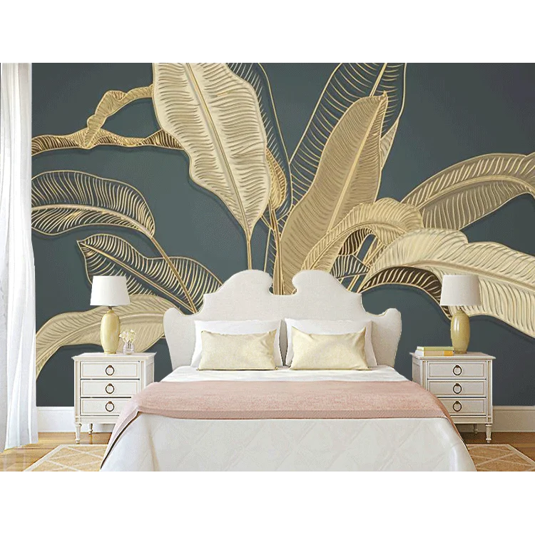 5d Wallpapers For Home Embossed Retro Banana Leaf Mural Living Room Bedroom  Luxury Wallpaper Home Decor Printable Wall Murals - Buy Wallpapers/wall  Coating,Hd Wallpaper,Modern Wallpaper Product on 