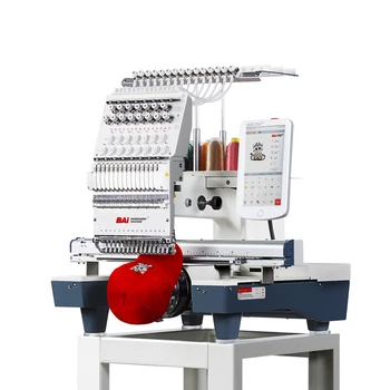 BAI Sales of 1,000 embroidery machines in 7 days to door in the United States 3d hat caps t-shirt flat embroidery machine