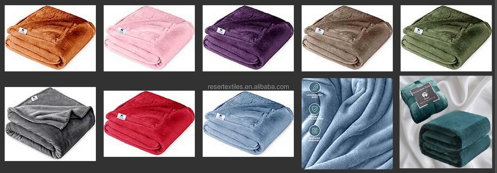 Luxury Ultra-Soft Microplush Flannel Fleece Blanket Knitted Full/Queen Size Solid Cozy Warm Bed/Sofa/Couch Cover for Home Winter